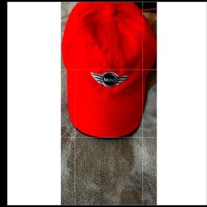 Mini Cooper Embroidered Logo Wings Hat Red / Used